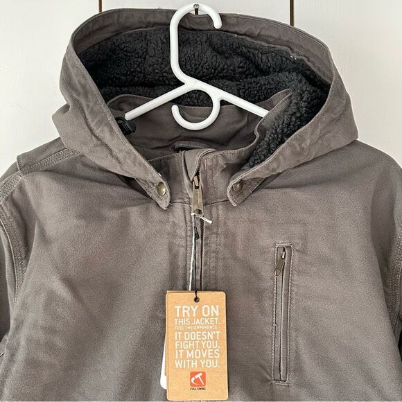 Carhartt Full Swing Washed Duck Sherpa Lined Jacket Gray XXL NWT - Picture 5 of 12